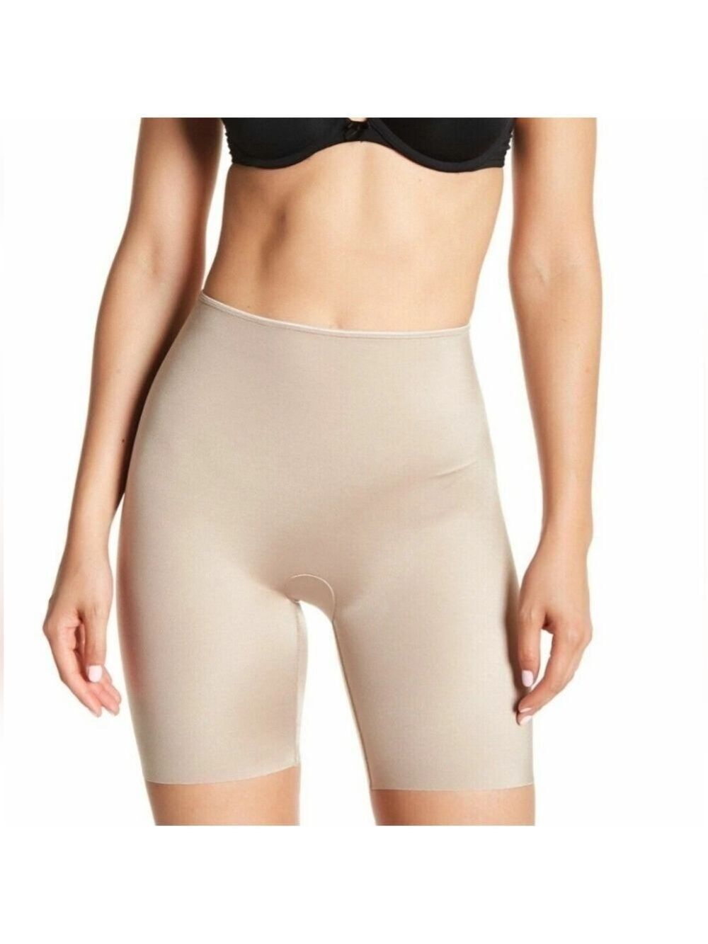 XL • SPANX • Simplicity Mid-thigh Shaper Shapewear Shorts - Nude